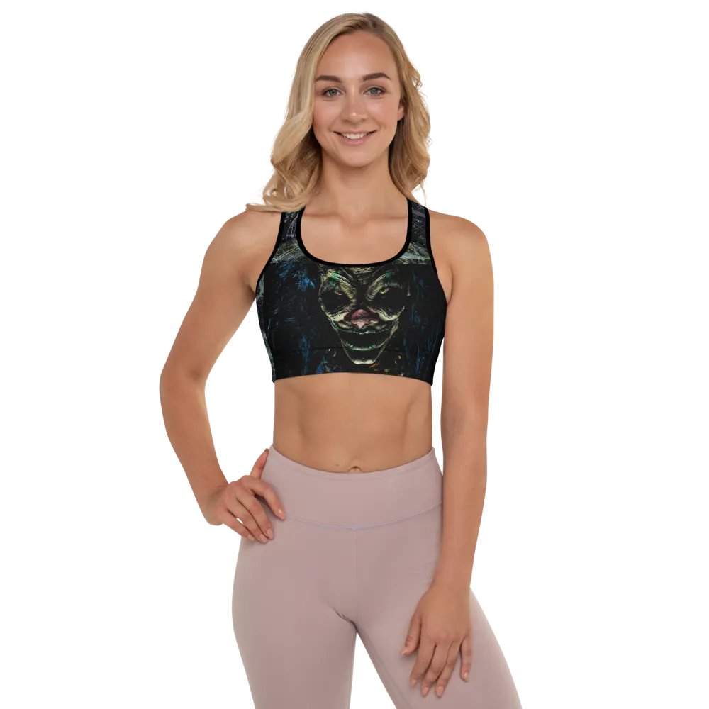 Luminous Reflection Sinister Clown Sports Bra product image (12)