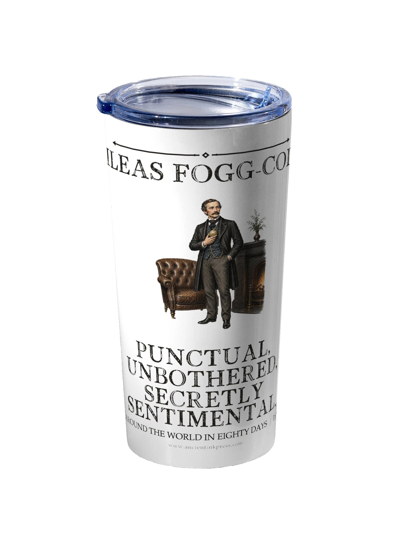 Phileas Fogg Coded Punctual Unbothered Secretly Sentimental -- Around the World in Eighty Days 20oz Tumbler product image (2)