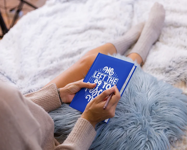 He Left the 99 to Rescue Me Hardcover Journal - Matthew 18:12-14 product image (2)
