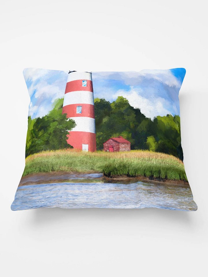 Sapelo Island Lighthouse – Georgia Coast Throw Pillow product image (2)
