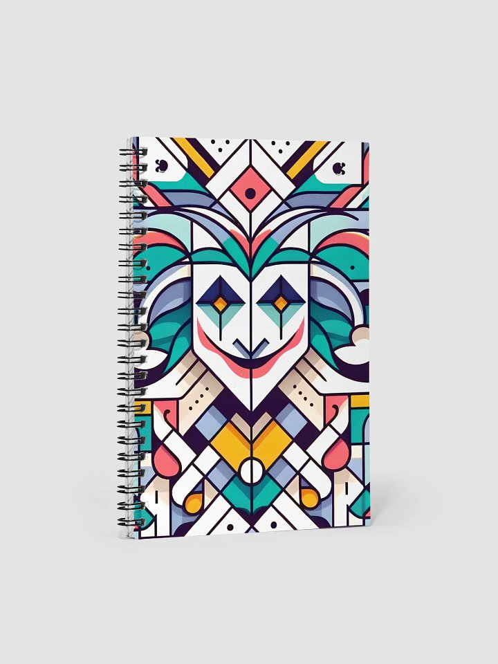 Geometric Jester Spiral Notebook product image (1)