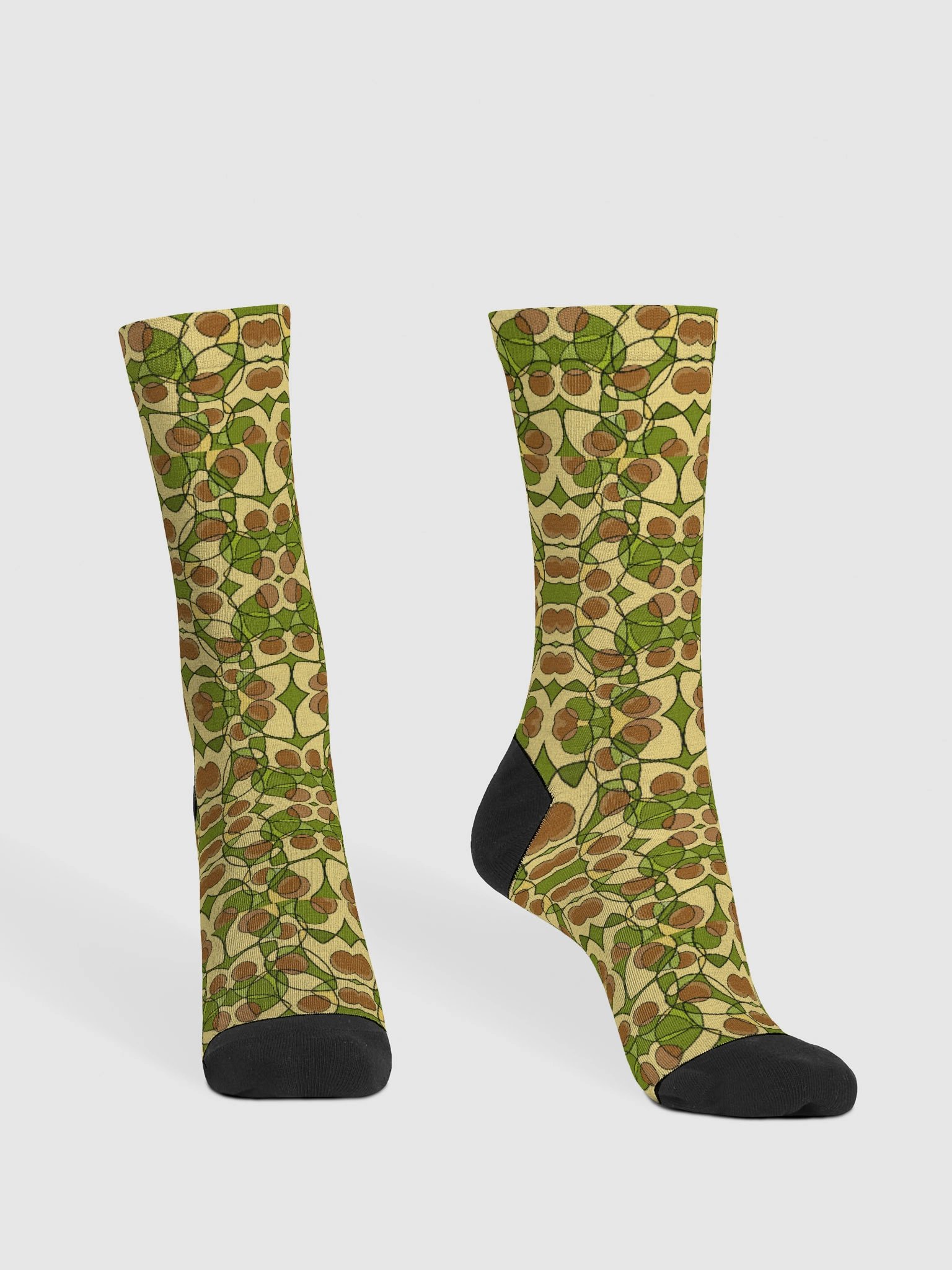 Avocado Reverie – Sustainable Crew Socks product image (1)