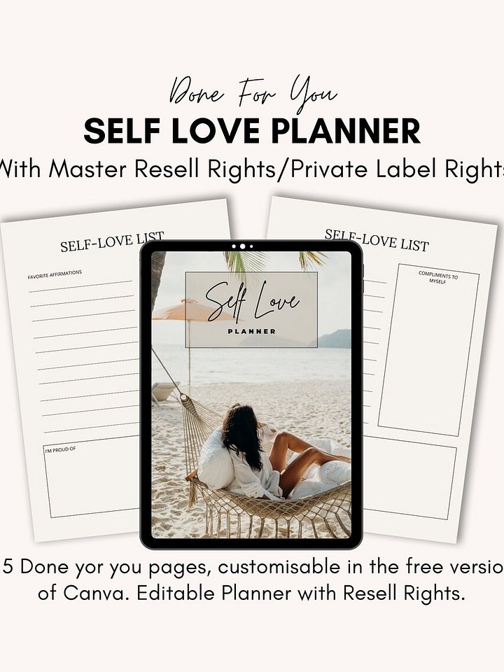 The Ultimate Self-Love Planner: 25 Guided Pages to Heal, Reflect & Grow.New Digital Product product image (1)