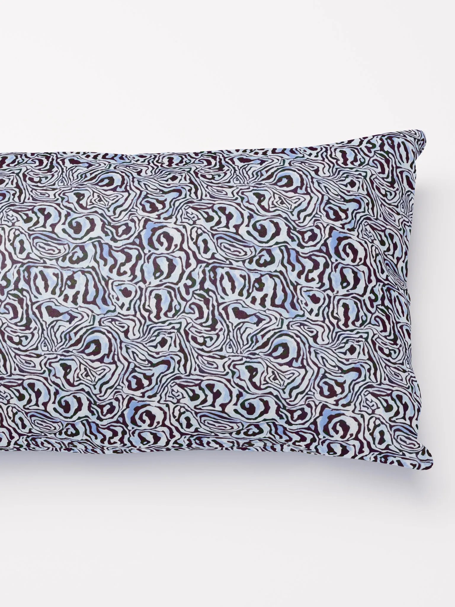 Blue Black Snake Pattern Pillow product image (4)