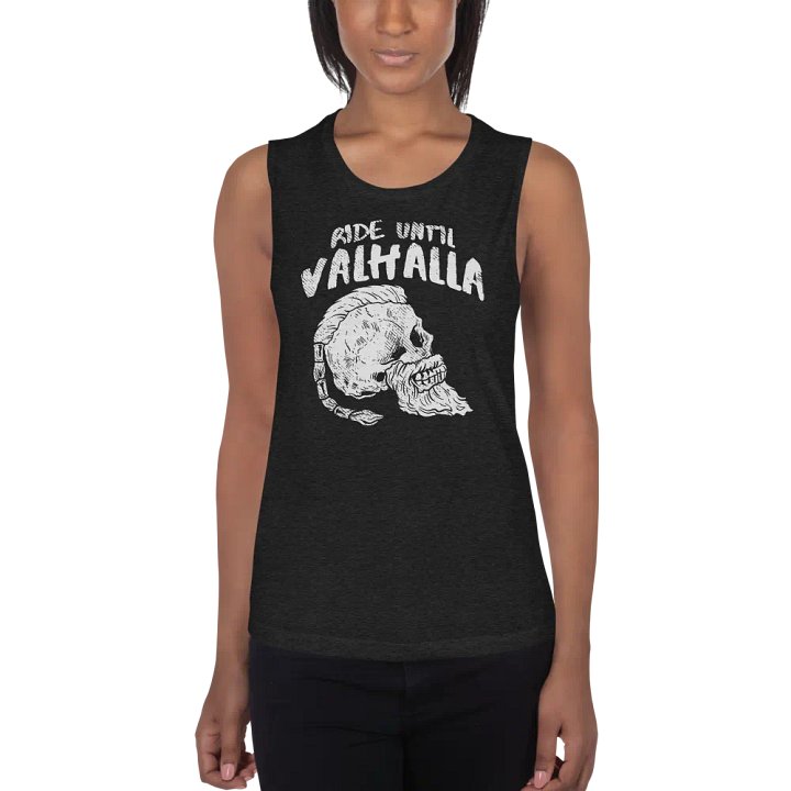 Ride Till Valhalla Women's Muscle Tank product image (1)