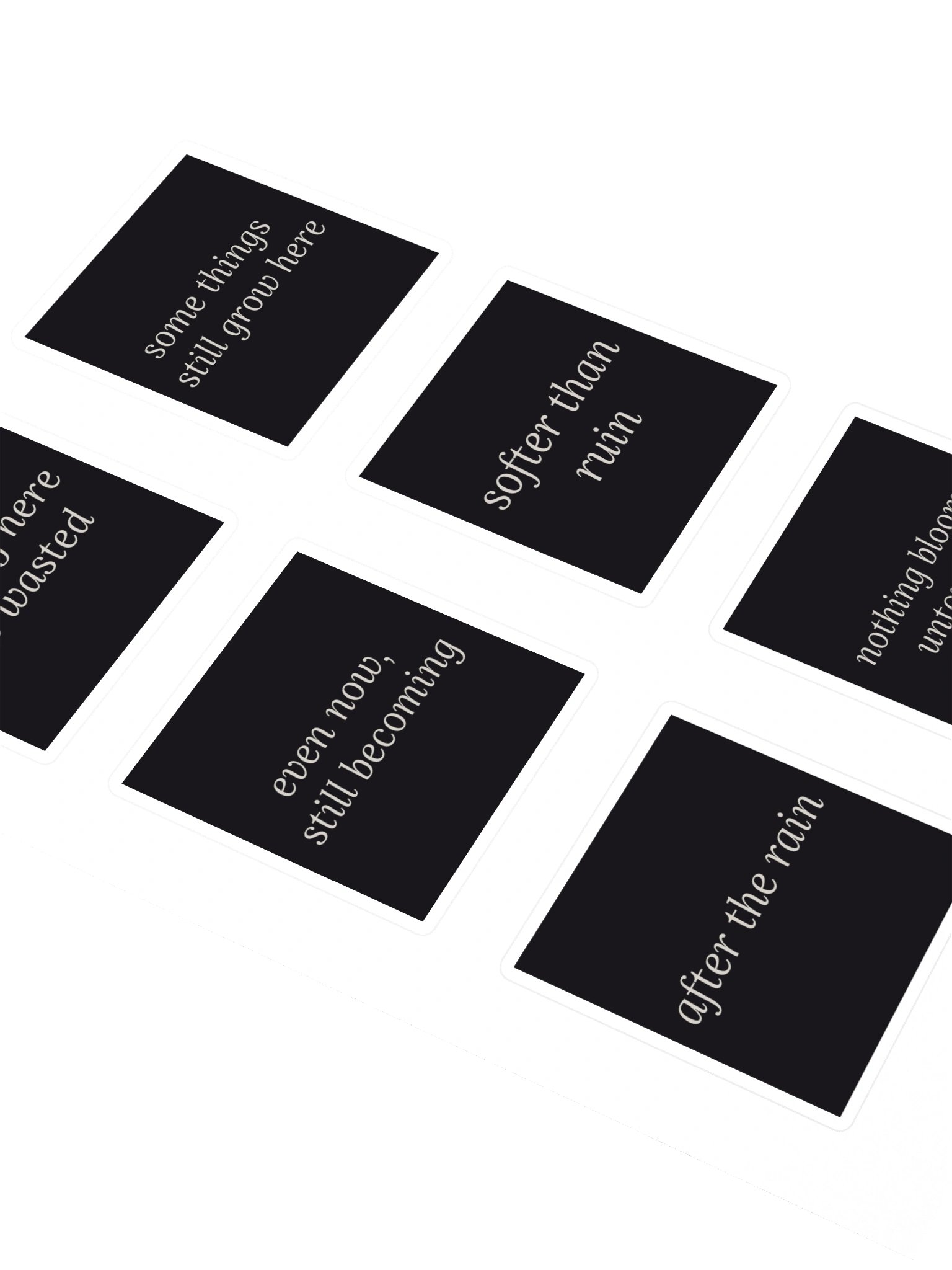 eldhollow — poetry sticker sheet | 6 stickers | eza | casa de karma product image (2)