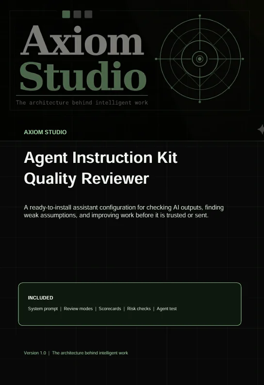 Axiom Agent Instruction Kit - Quality Reviewer product image (3)