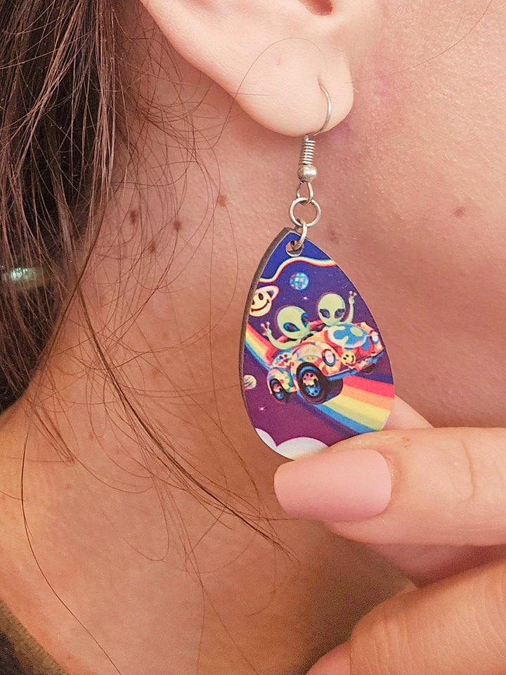 Lisa Frank earrings product image (1)