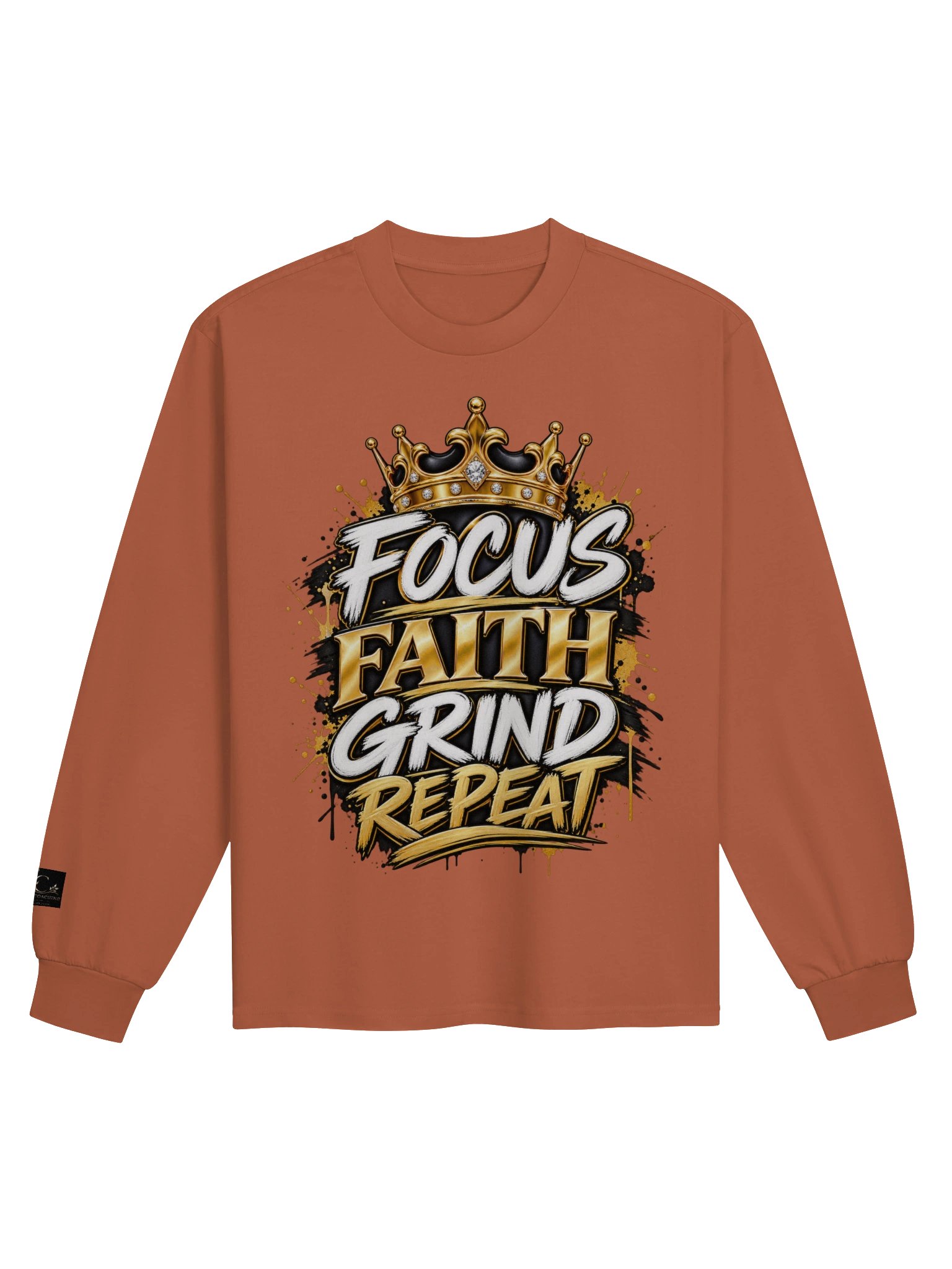 Focus Faith Grind Repeat Crown Tee product image (1)