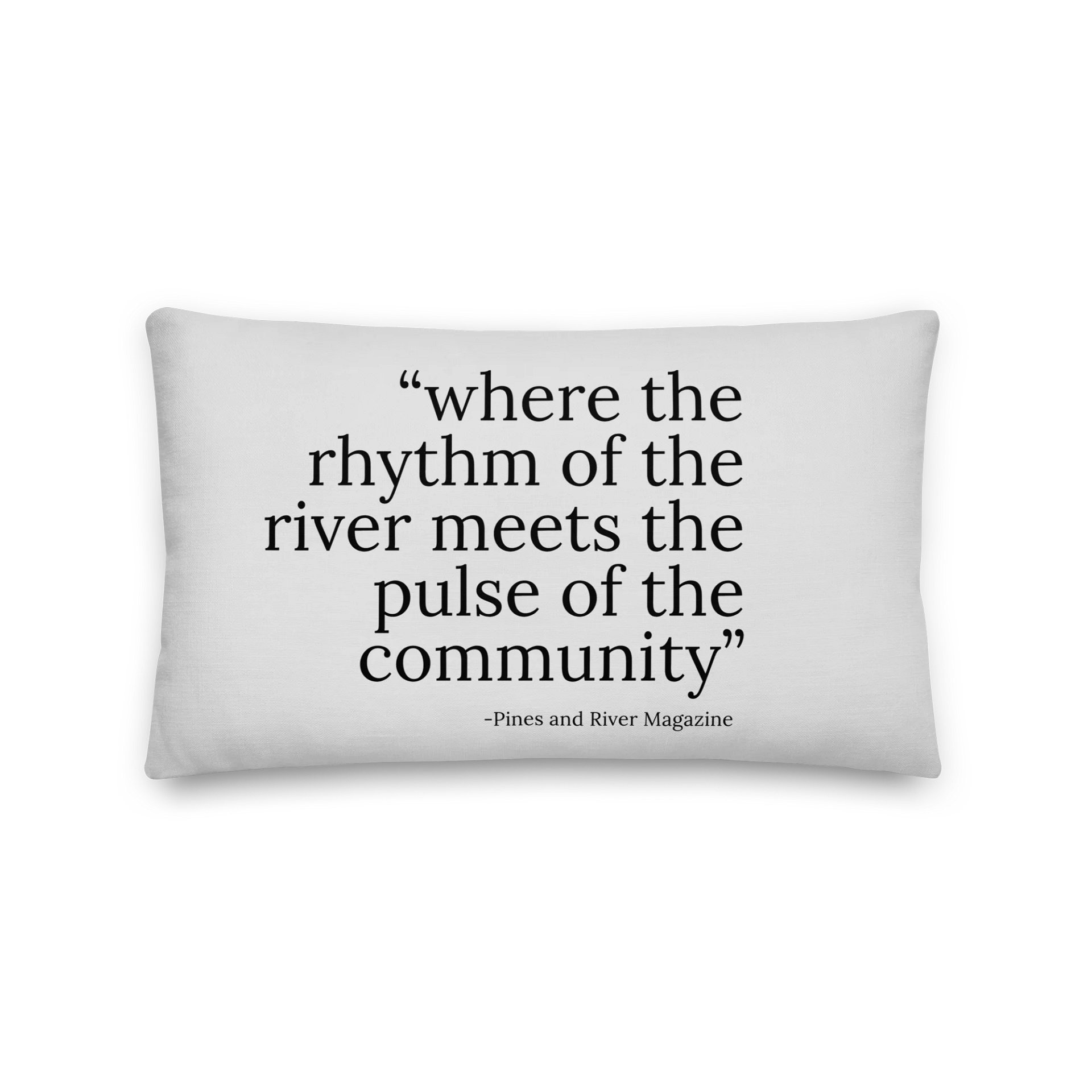 Pines and River Throw Pillow product image (3)