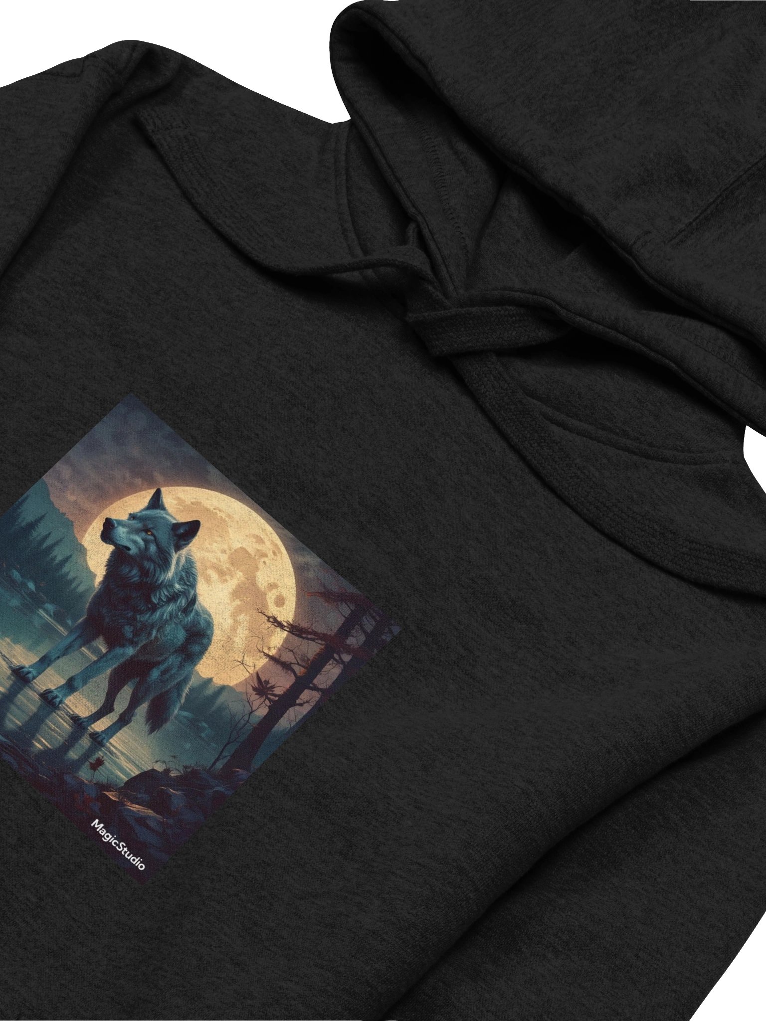 Moonlit Wolf Unisex Hoodie product image (3)