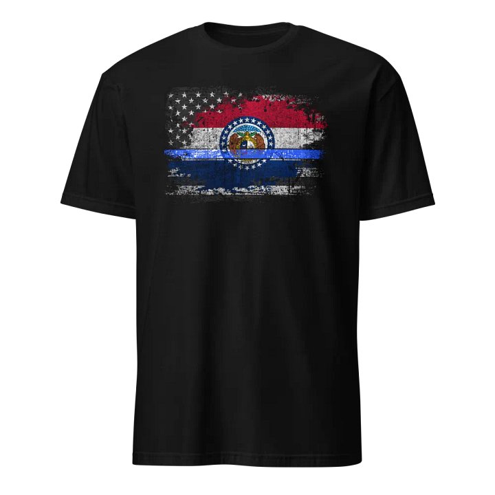 Missouri Thin Blue Line Flag product image (1)
