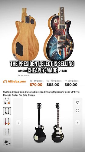Guitars of the Day! Taking a look at those suspicious-looking Trump Guitars, which are allegedly just customized cheap OEM of...