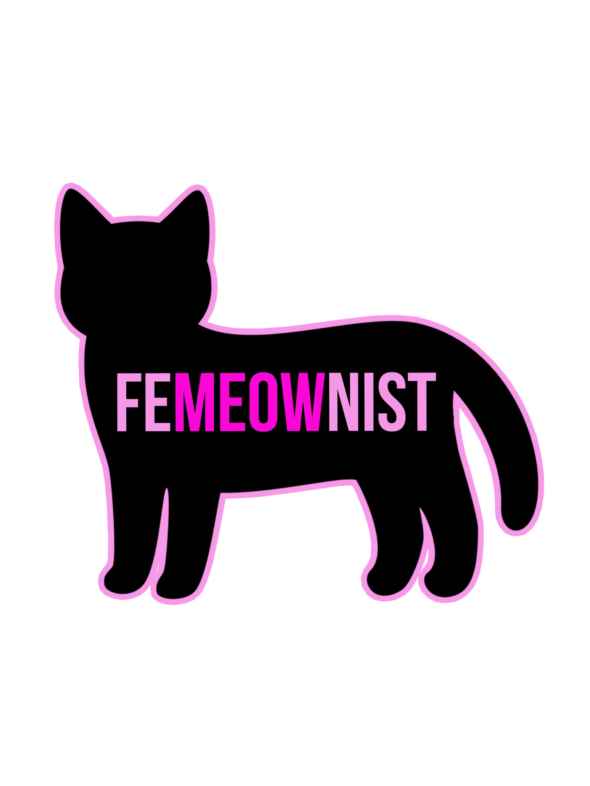 FeMEOWnist sticker product image (1)