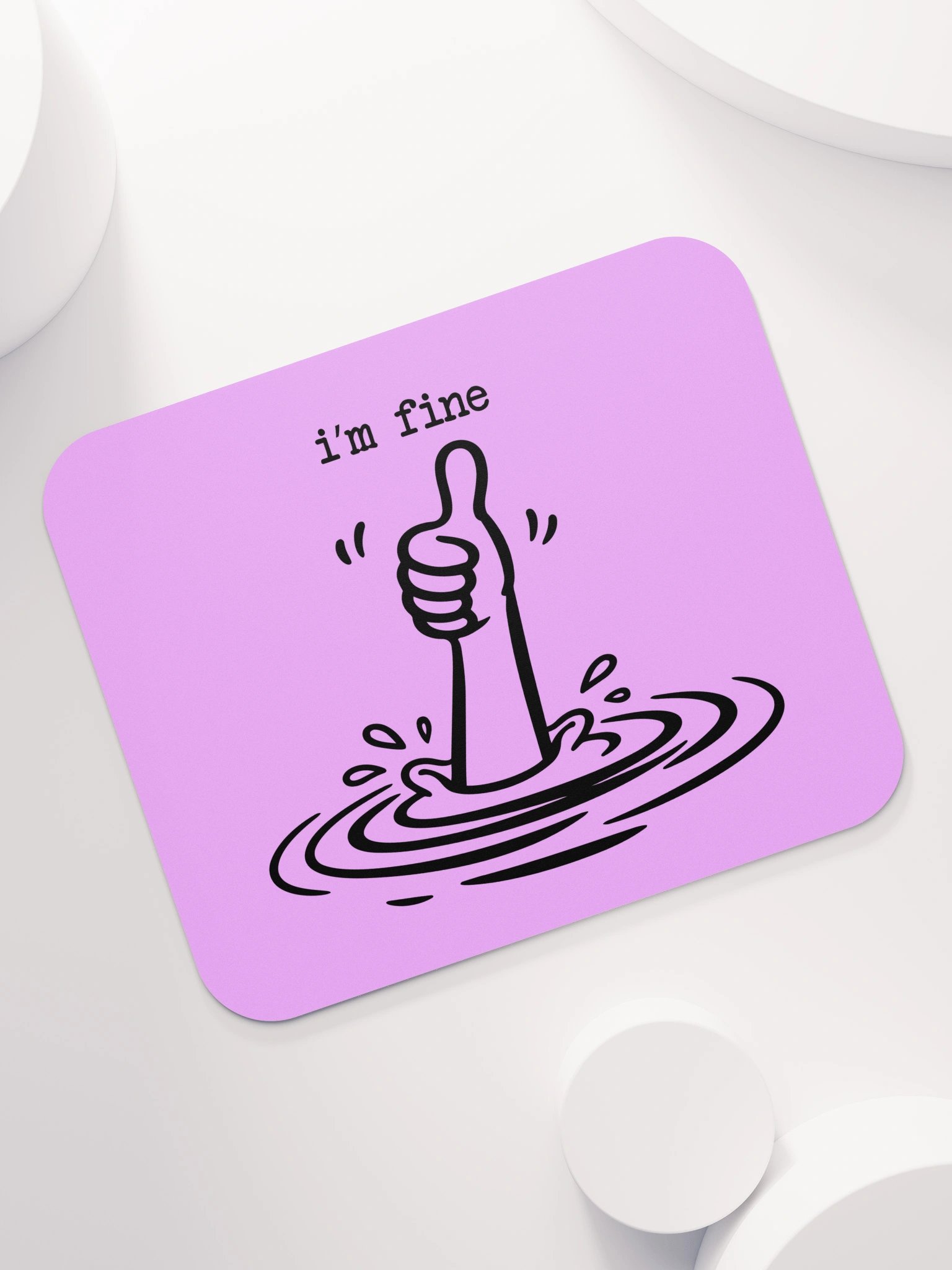 I’m Fine Thumbs-Up Mouse Pad product image (7)