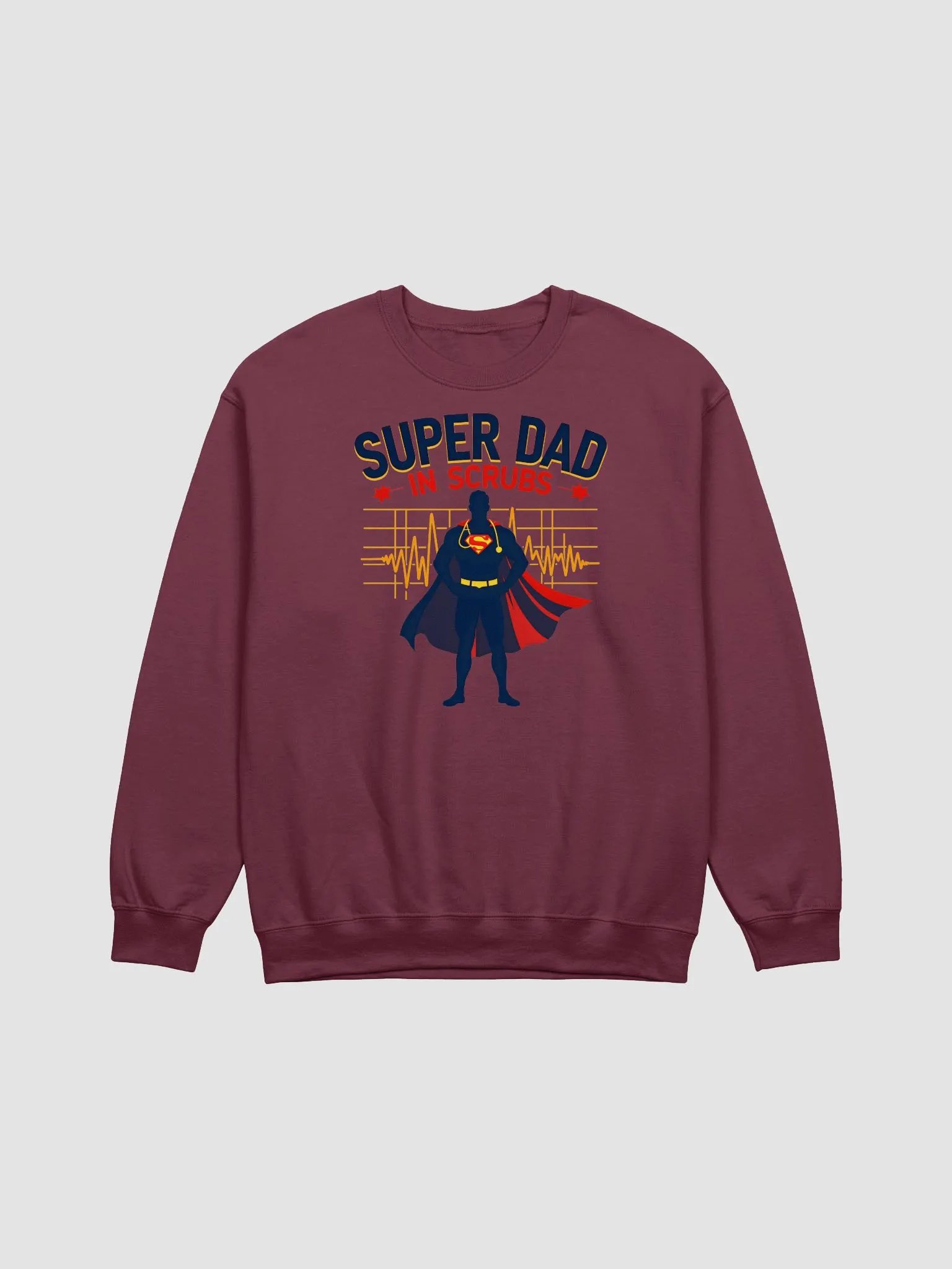 Super Dad in Scrubs Crewneck Sweatshirt product image (3)