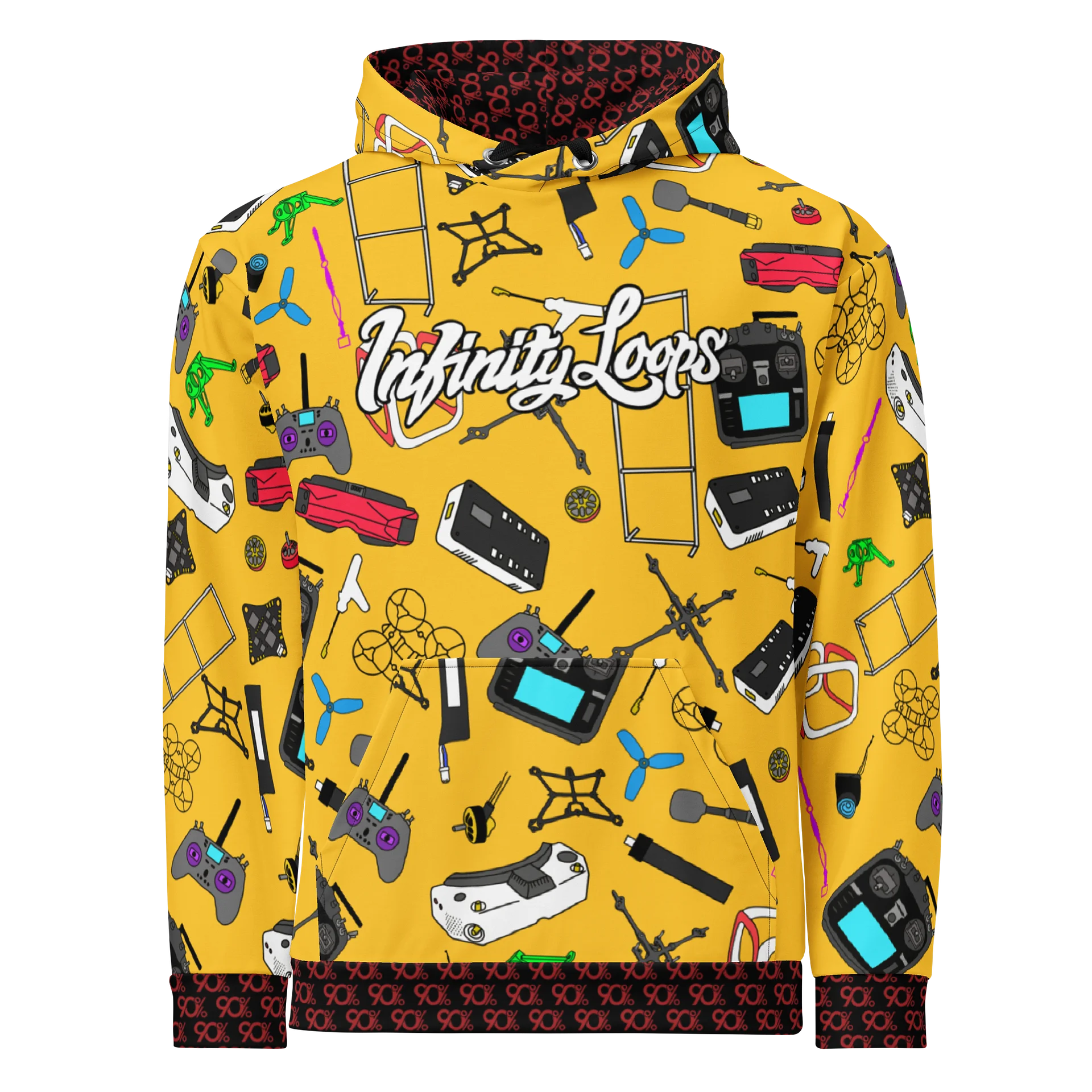 Yellow Micro FPV Hoodie product image (1)