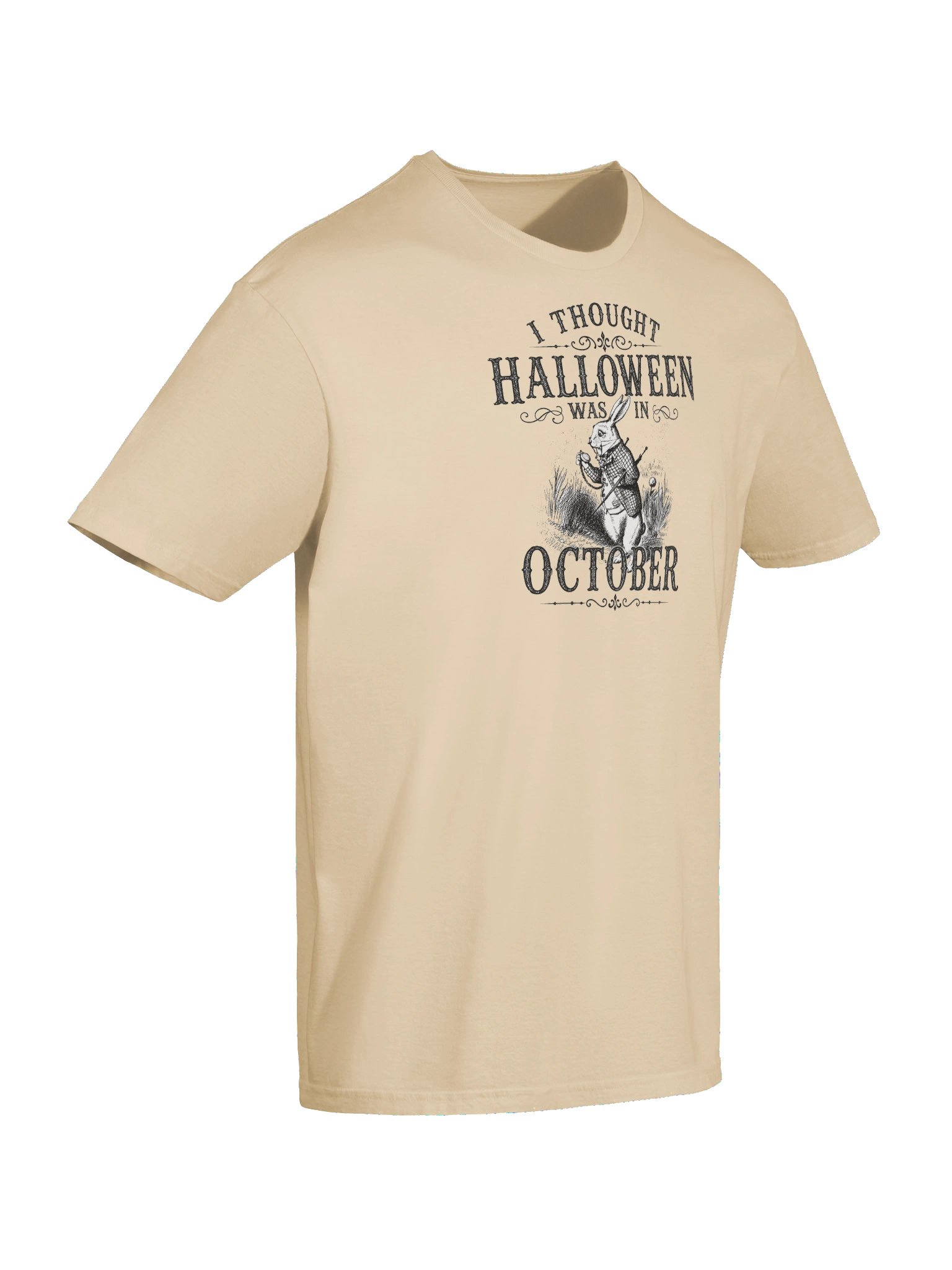 I THOUGHT HALLOWEEN WAS IN OCTOBER, White Rabbit, Unisex Cotton Softstyle T-Shirt product image (26)