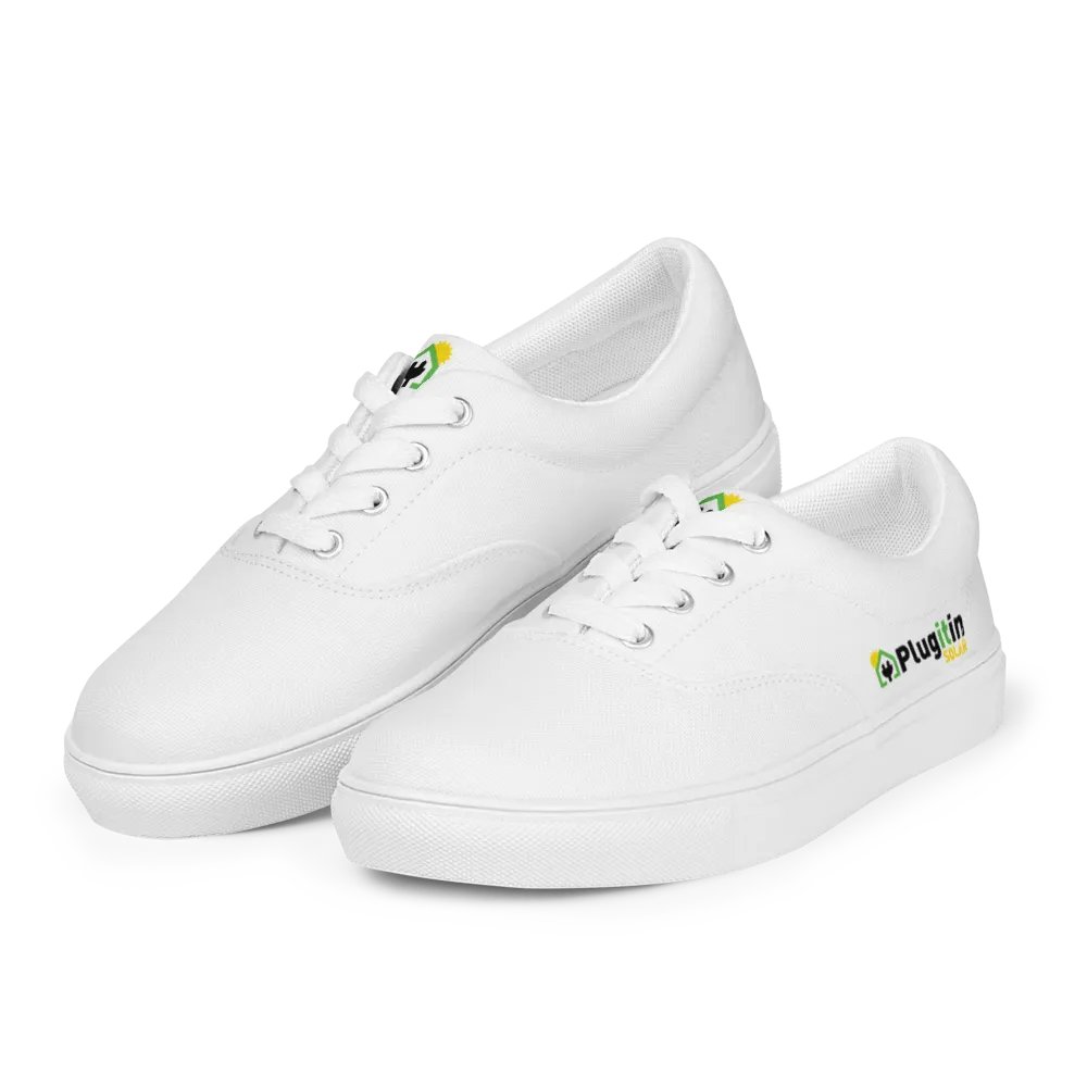 Plug It In Solar High-Quality Women's Lace-Up Canvas Shoes product image (4)