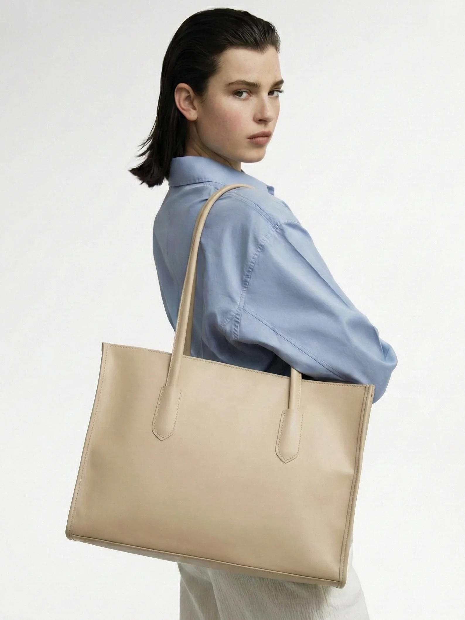 OMEN beige shopper çantası product image (1)