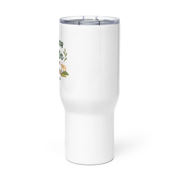 Christian Travel Mug – “El Señor es mi Pastor” – Spanish Scripture with Handle product image (2)