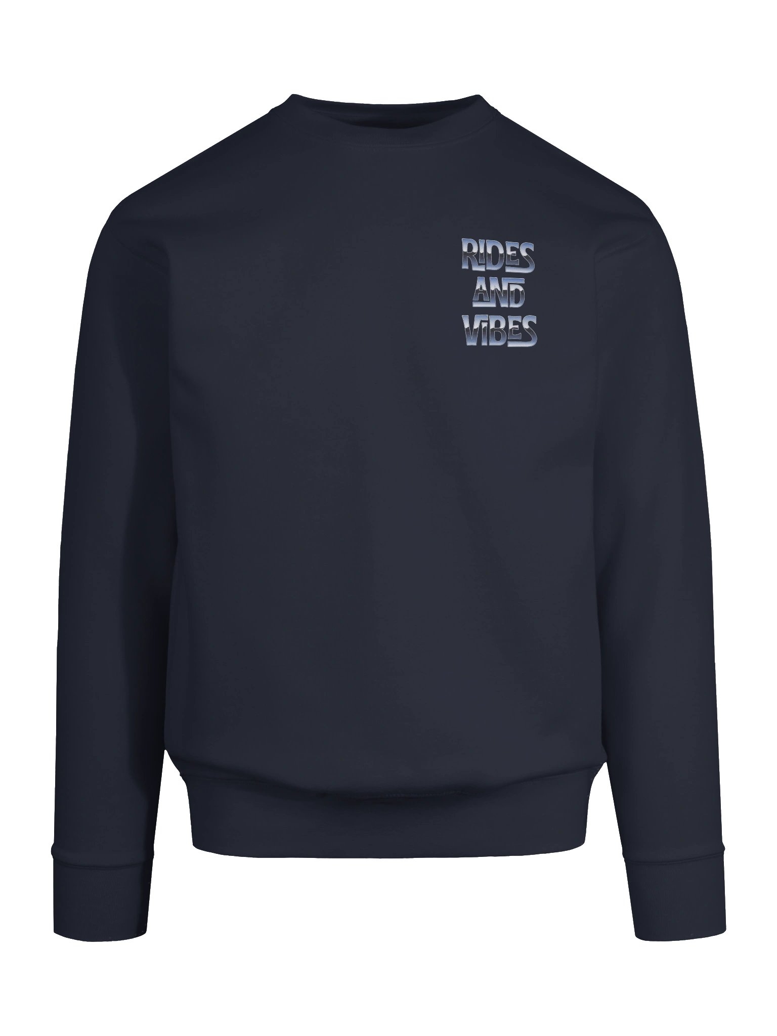 Rides and Vibes Shiny Blue Metallic Vibes Sweatshirt product image (9)