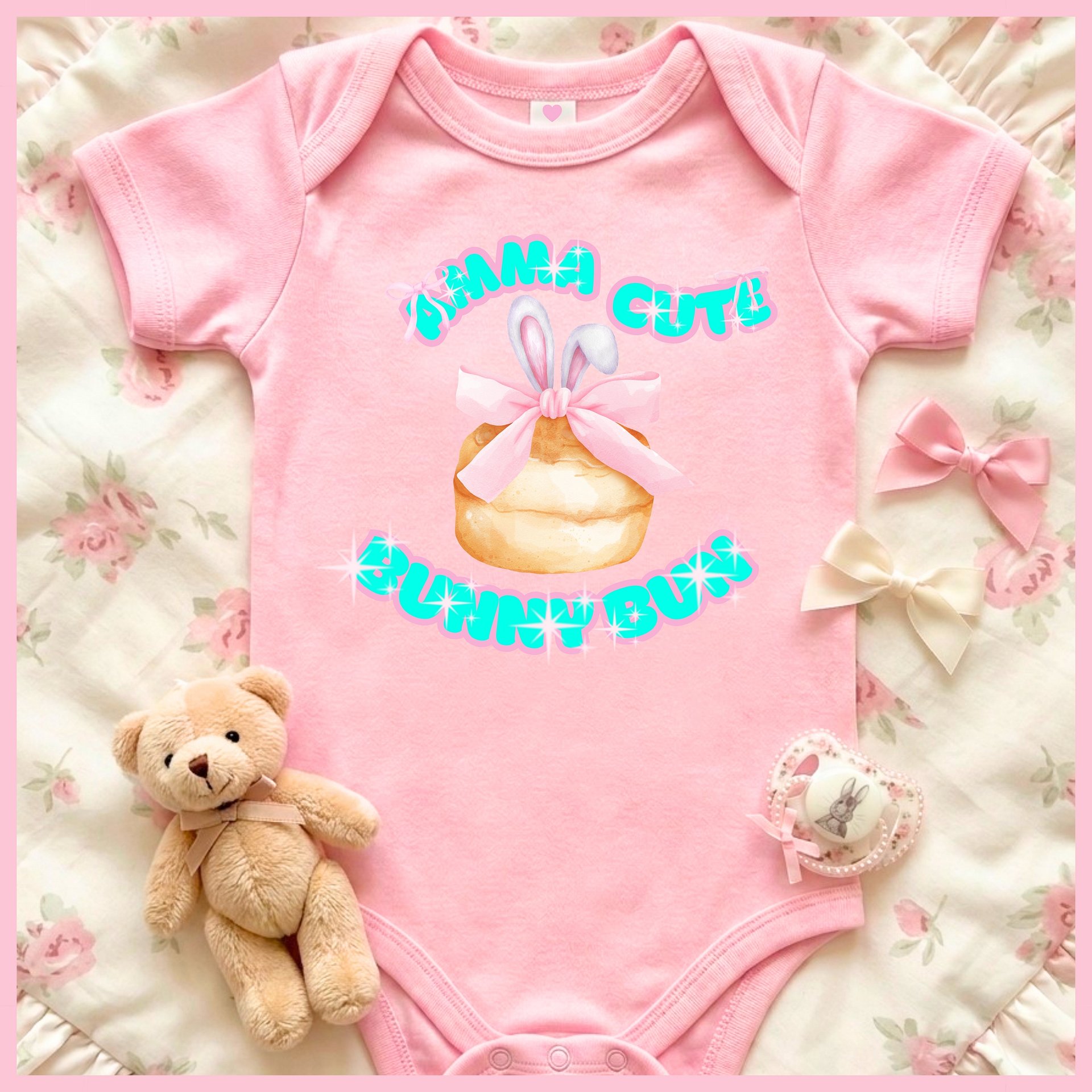 AMMA CUTE BUNNY BUN🩷Super Soft🪽Onesie🩷 product image (1)
