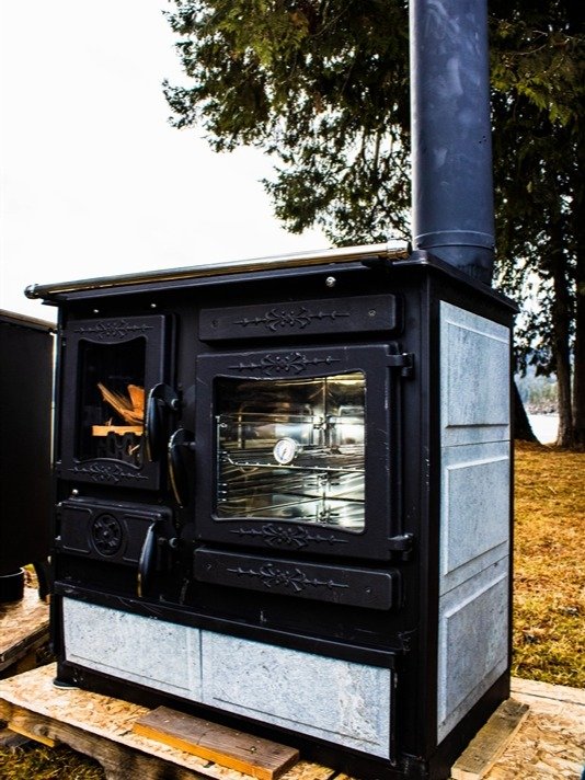 Guliver Wood Burning Cook Stove by Guca Soapstone with Warming Oven Left Hand Flue product image (2)