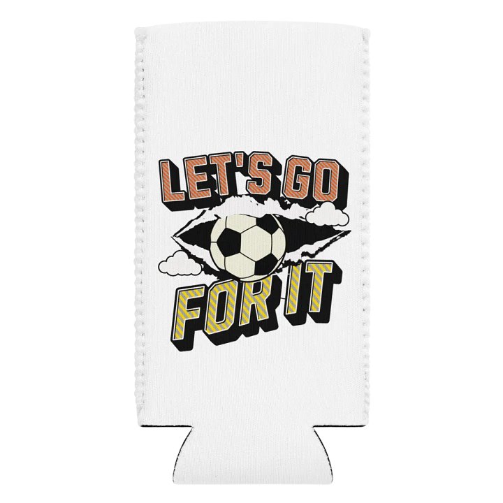 Let's Go for It Soccer Ball Can Cooler product image (2)