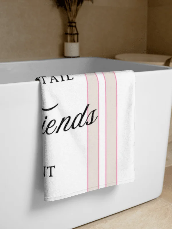 WEEKEND Cocktail Meeting Point Towel - Handtuch mit Aufdruck Wochenende Lustig product image (2)