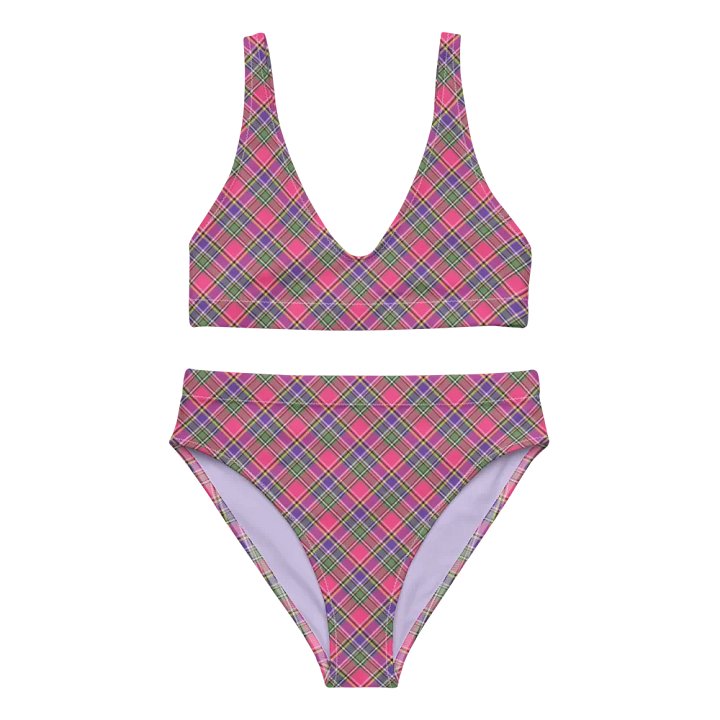 Pink and Purple Vintage Plaid Bikini product image (2)
