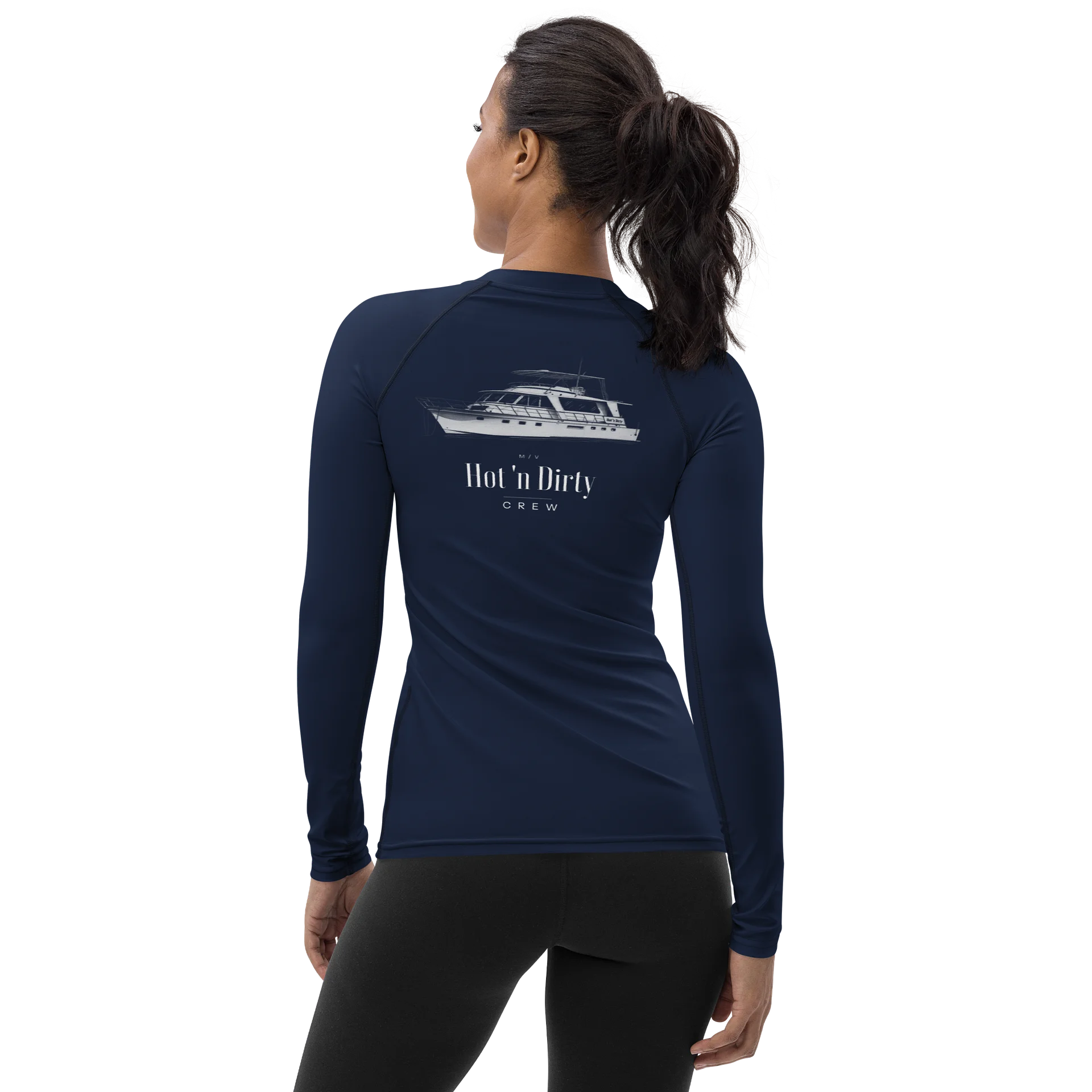Hot 'n Dirty Crew Women's Rash Guard - Navy product image (2)