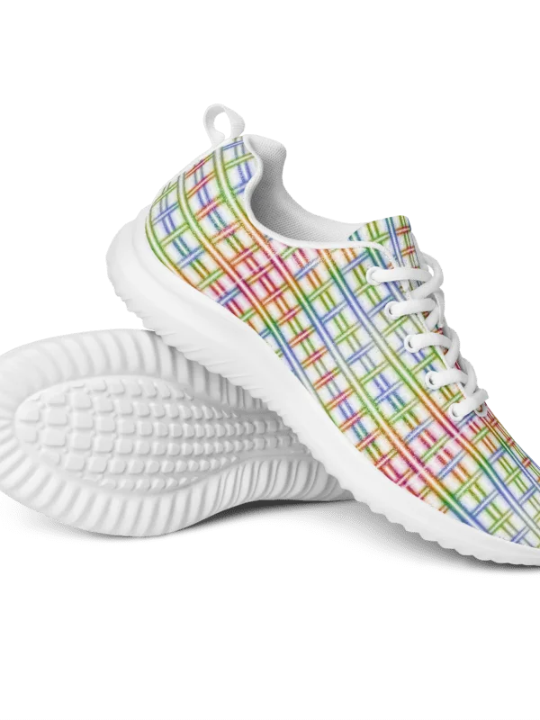 Rainbow Grid – Urban Digital Low-Top Men's Sneakers product image (5)