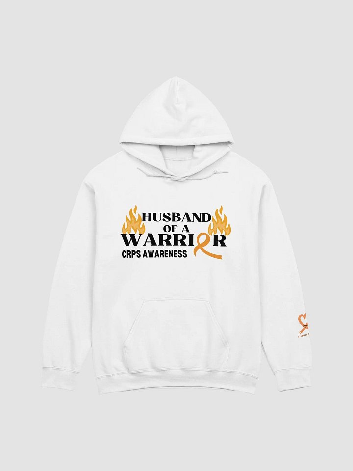 HUSBAND of a Warrior CRPS Awareness Hoodie- Black Print product image (1)