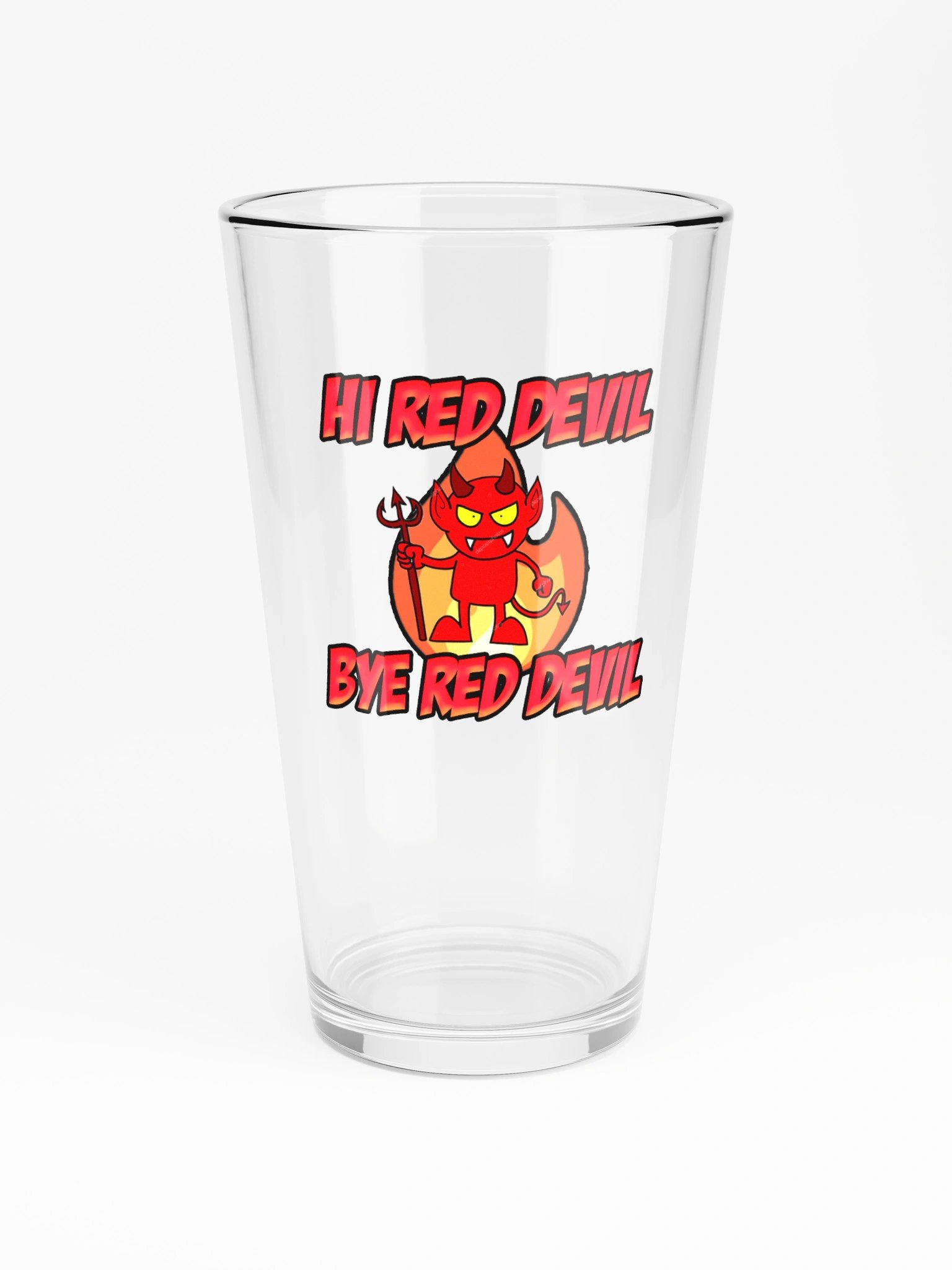 Red Devil Pint Glass product image (3)
