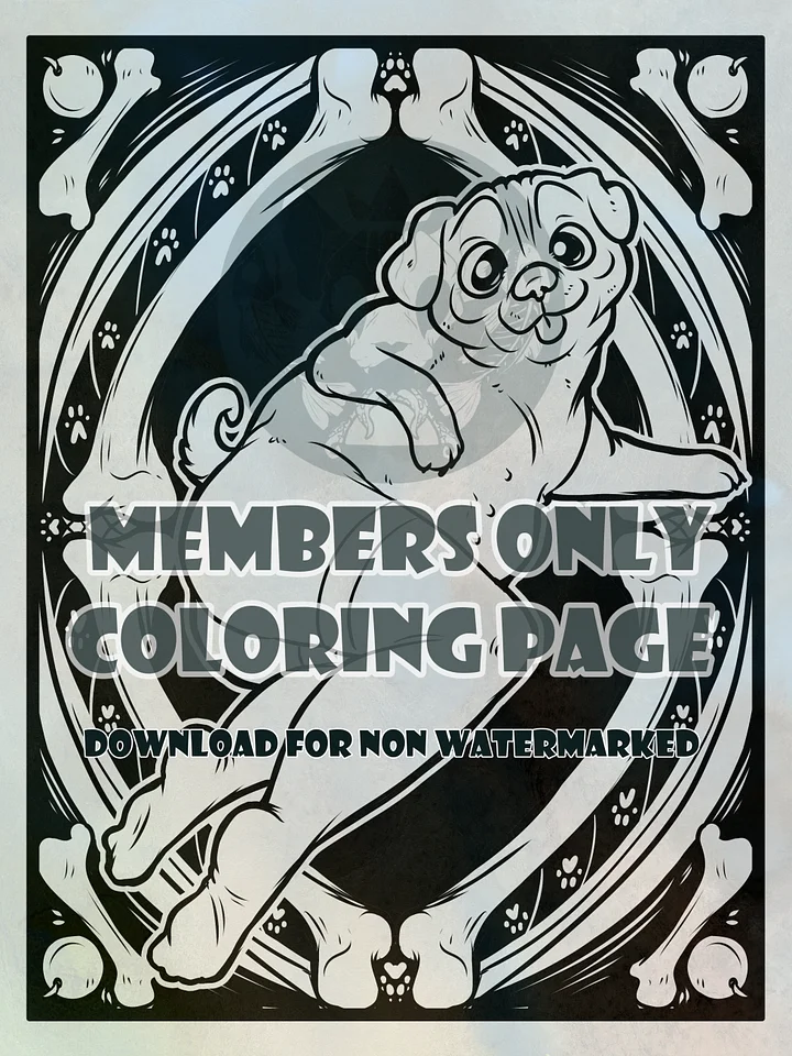 Pugly legs - coloring page product image (1)