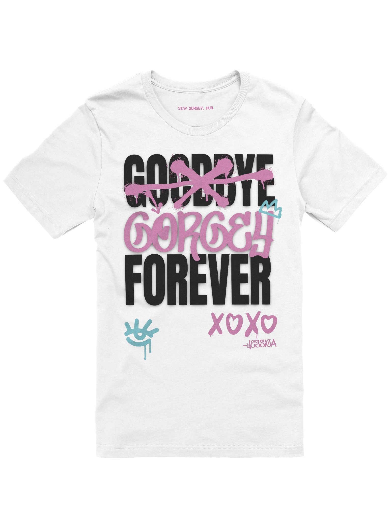 GORGEY FOREVER - BLACK TEXT TSHIRT product image (1)