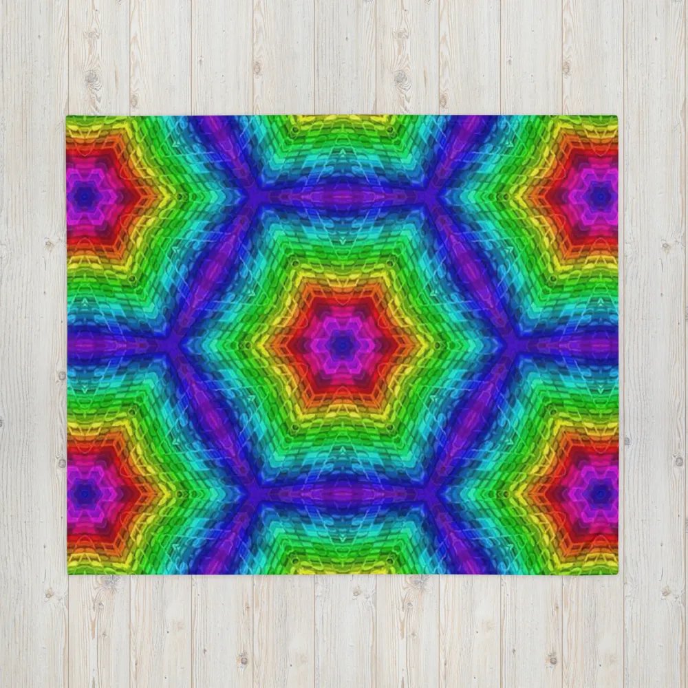 Colorful Hexagons Throw Blanket product image (16)