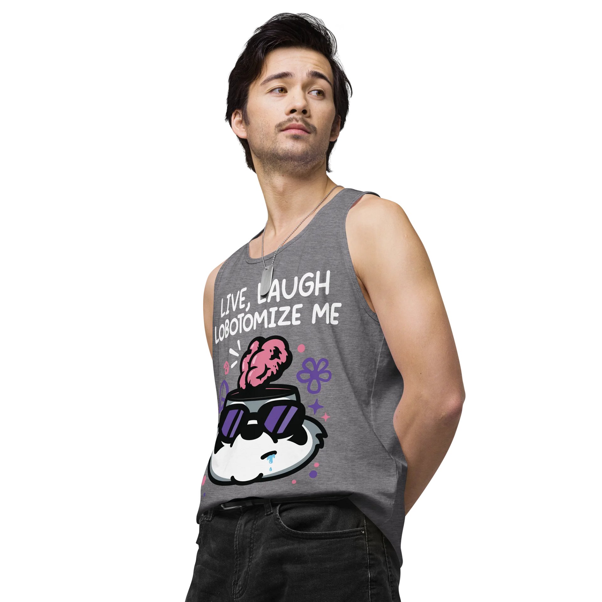 Live Laugh Lobotomize Men's Tank Top product image (4)