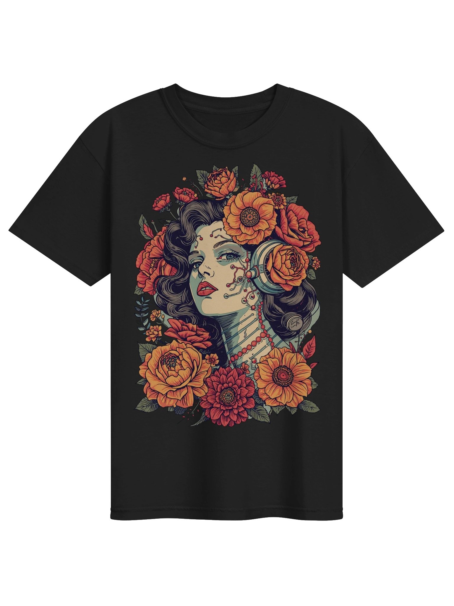 Vintage Floral Muse Heavyweight Tee product image (1)