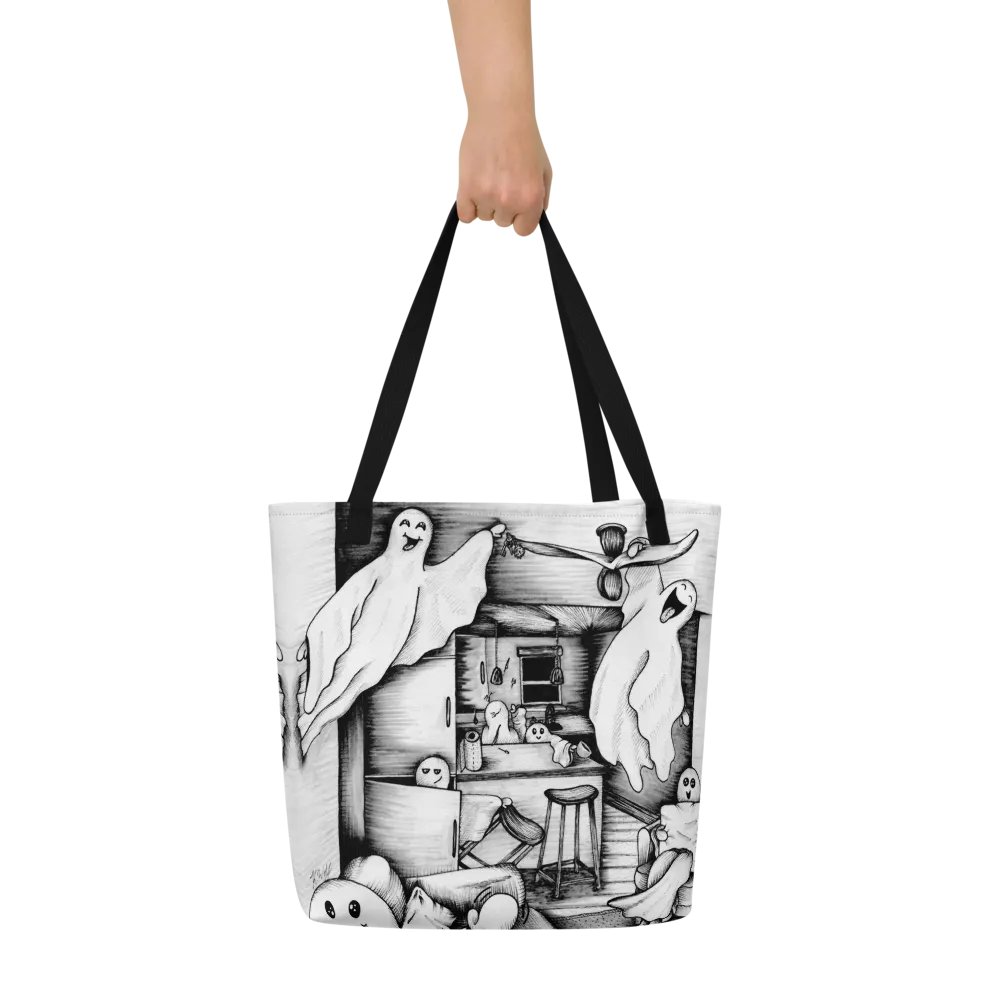 Haunted apartment All-Over Tote Bag product image (6)