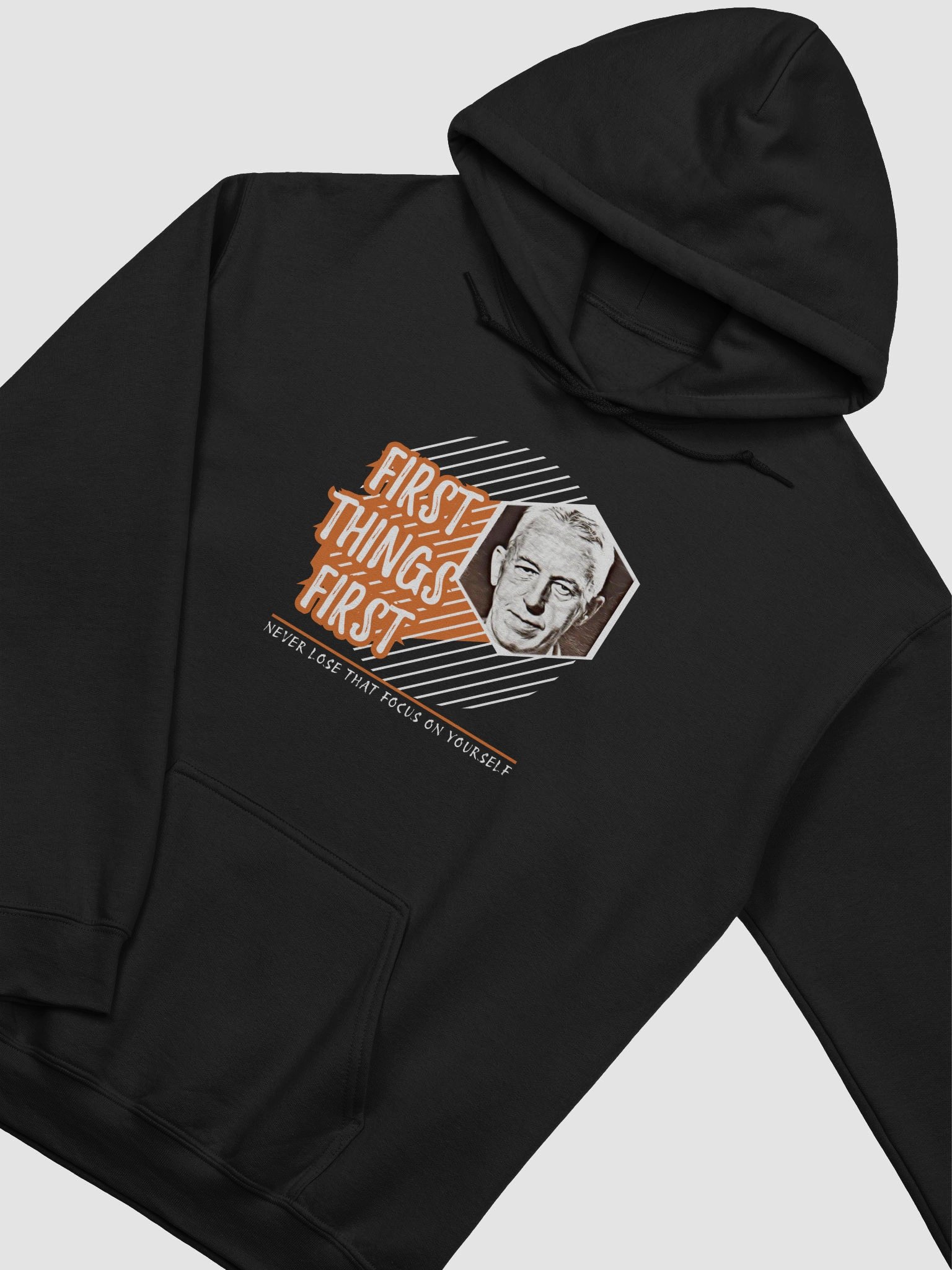 Slogan #3 First Things First Hoodie product image (3)