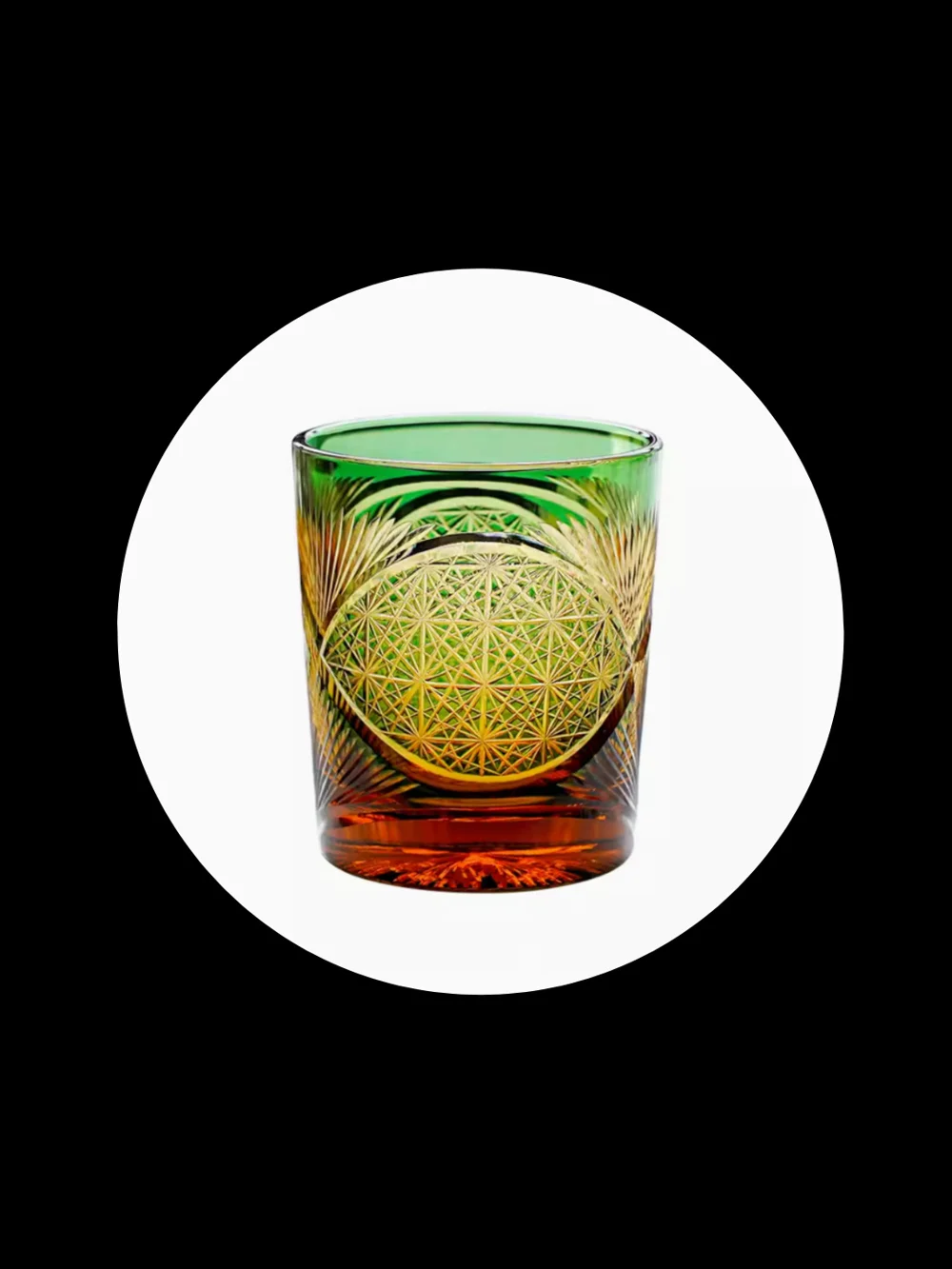 Edo Kiriko - Amber Green product image (1)