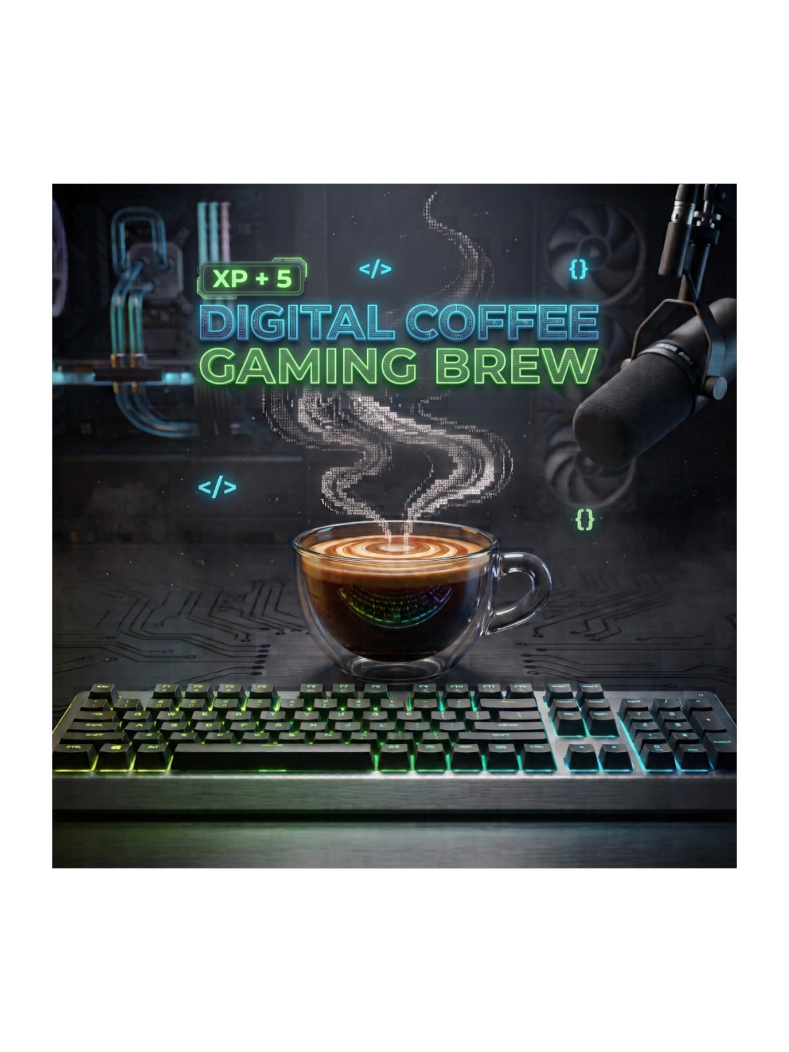 Digital Coffee: Gaming Brew Stickers product image (1)