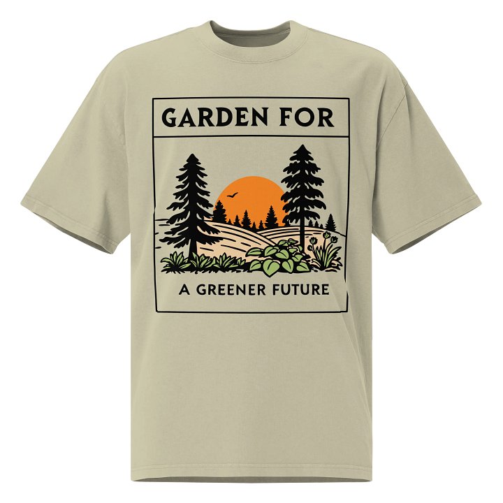 Garden for a Greener Future! Oversized Tee product image (2)