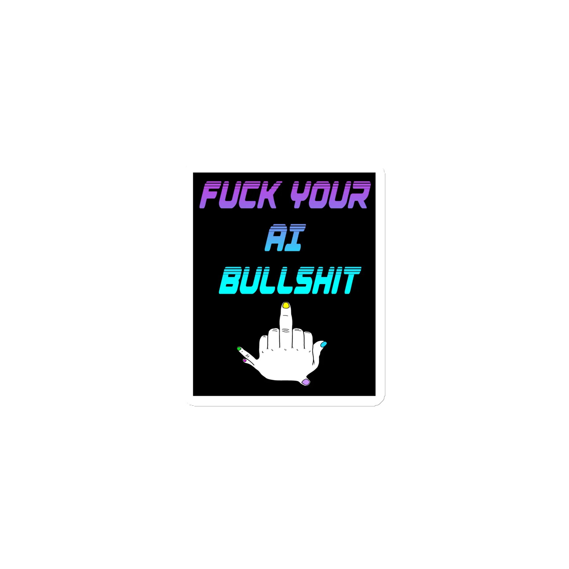 AI Bullshit Magnet product image (1)