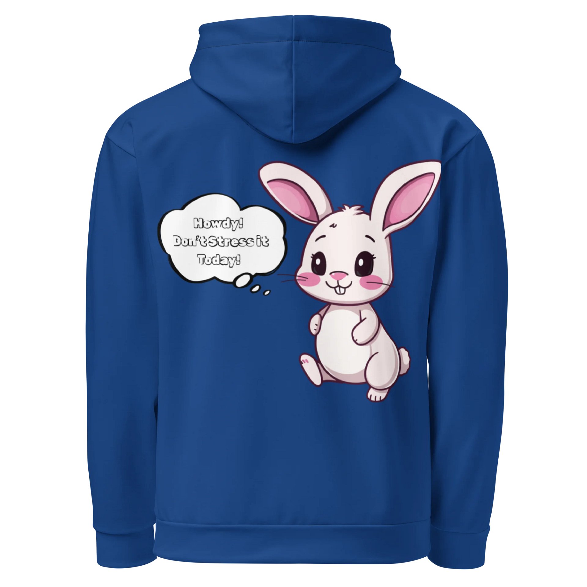 "Don't Stress It" Hoodie (Cerulean Blue) product image (2)