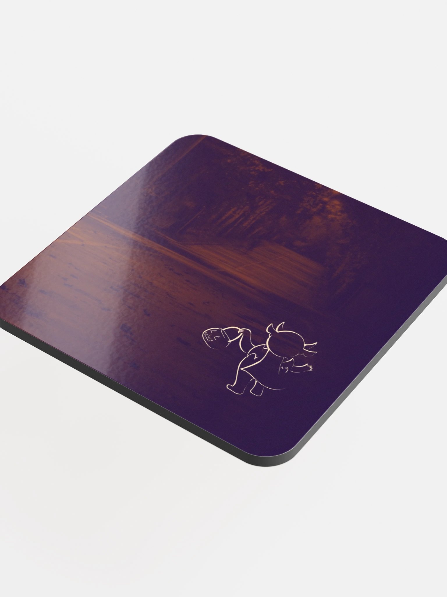 Cryptid On Your Corner Glossy Coaster product image (4)