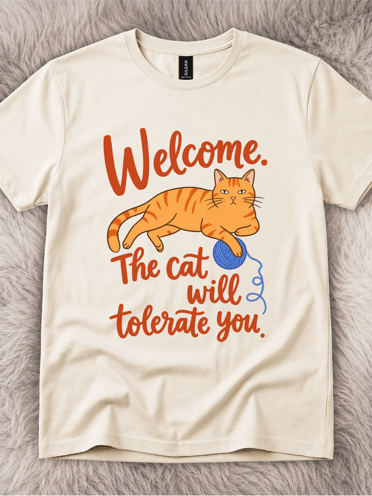 The Cat Will Tolerate Orange Cat Shirt product image (1)