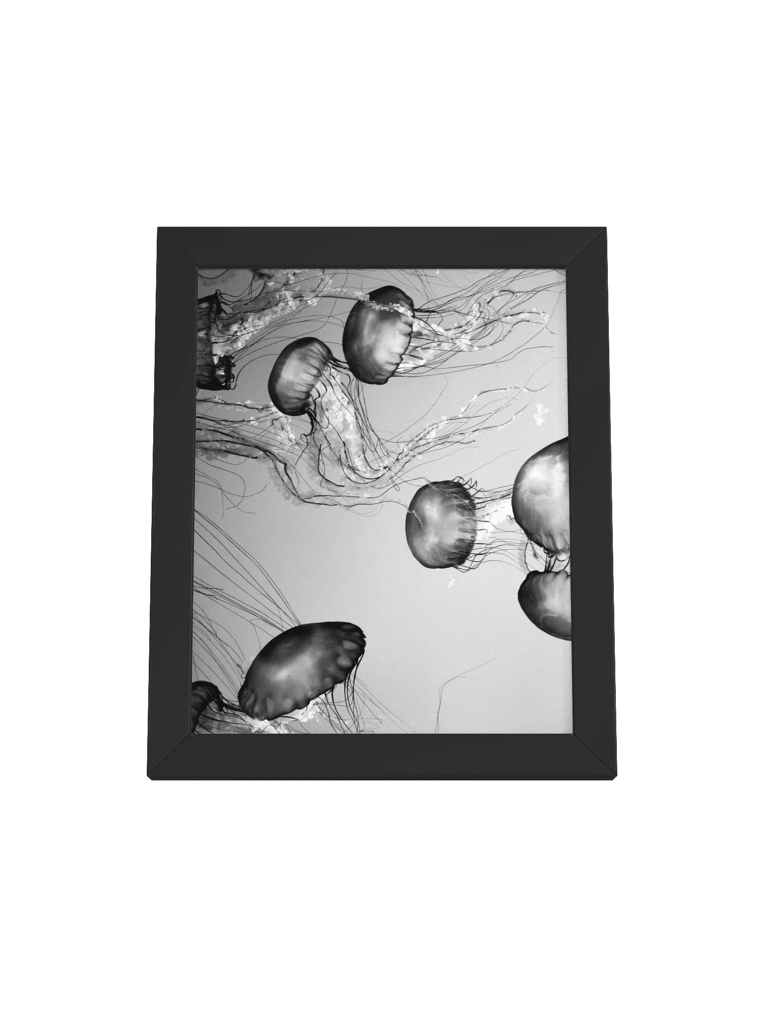 Vibrant Jellyfish Wood Framed Poster product image (4)